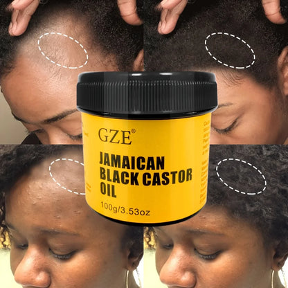 GZE JAMAICAN Black Castor Oil Pure Cold-Pressed for Hair Growth, Skin Moisturizing and Scalp Health - Promoting Thick Hair