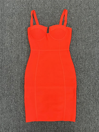 Women Summer Cheap Discount Bandage Dress Elastic Sleeveless Bodycon Mini High Street Evening Club Party Birthday Gowns